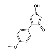 3-hydroxy-4-(4-methoxyphenyl) imidazole N-oxide结构式