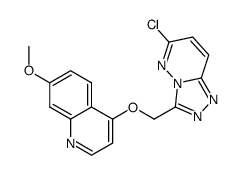 4-((6-chloro-[1,2,4]triazolopyridazin-3-yl)methoxy)-7-methoxyquinoline Structure