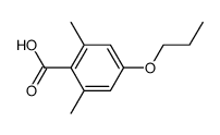 2,6-dimethyl-4-propoxy-benzoic acid结构式