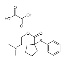 1-(Phenylthio)cyclopentanecarboxylic acid 2-(dimethylamino)ethyl ester oxalate结构式