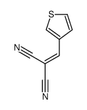 2-(thiophen-3-ylmethylidene)propanedinitrile结构式
