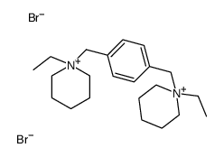 1-ethyl-1-[[4-[(1-ethylpiperidin-1-ium-1-yl)methyl]phenyl]methyl]piperidin-1-ium,dibromide结构式