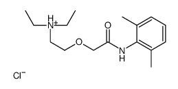 2-[(2,6-dimethylphenyl)carbamoylmethoxy]ethyl-diethyl-azanium chloride Structure