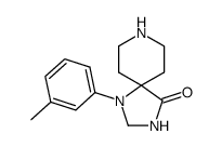 1-m-tolyl-1,3,8-triaza-spiro[4.5]decan-4-one结构式