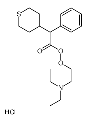 2-(diethylamino)ethyl 2-phenyl-2-(thian-4-yl)ethaneperoxoate,hydrochloride Structure