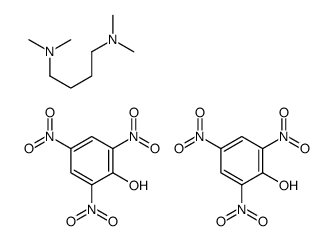 N,N,N',N'-tetramethylbutane-1,4-diamine,2,4,6-trinitrophenol结构式