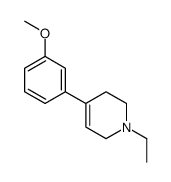 1-ethyl-4-(3-methoxyphenyl)-1,2,3,6-tetrahydropyridine structure
