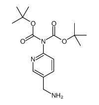 5-AMINOMETHYL-2-(N,N-DITERT-BUTOXYCARBONYLAMINO)PYRIDINE Structure