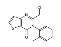 2-(chloromethyl)-3-(2-methylphenyl)thieno[3,2-d]pyrimidin-4-one Structure
