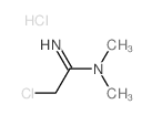 Ethanimidamide,2-chloro-N,N-dimethyl-, hydrochloride (1:1) Structure