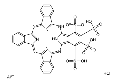 chloroaluminum tetrasulfophthalocyanine Structure