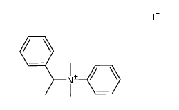 1-phenylethyldimethylphenylammonium iodide Structure