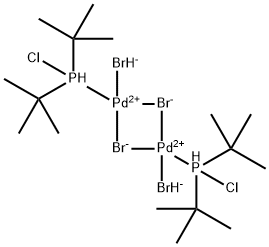 dibromo(chlorodi-tert-butylphosphine)palladium (ii) dimer Structure