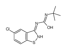 1-tert-butyl-3-(5-chloro-1,2-benzothiazol-3-yl)urea结构式