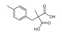 2-methyl-2-[(4-methylphenyl)methyl]propanedioic acid Structure