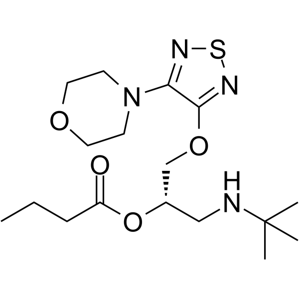 O-Butyryl timolol structure