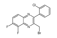 3-(bromomethyl)-2-(2-chlorophenyl)-5,6-difluoroquinoxaline结构式