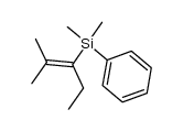 dimethyl(2-methylpent-2-en-3-yl)(phenyl)silane结构式