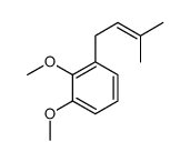 1,2-dimethoxy-3-(3-methylbut-2-enyl)benzene Structure