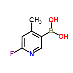 2-Fluoro-4-methylpyridine-5-boronic structure