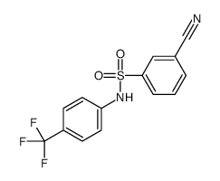 3-cyano-N-[4-(trifluoromethyl)phenyl]benzenesulfonamide Structure