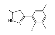 3-(2'-hydroxy-3',5'-dimethylphenyl)-5,5-dimethyl-2-pyrazoline结构式