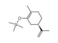 (5R)-(+)-(5-iso-propenyl-2-methyl-cyclohexenyloxy)-trimethylsilane结构式