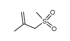 2-Methyl-2-propenyl methyl sulfone Structure