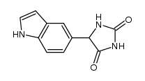 5-(Indol-5-yl)-2,4-imidazolidinedione结构式