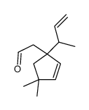 2-(1-but-3-en-2-yl-4,4-dimethylcyclopent-2-en-1-yl)acetaldehyde Structure