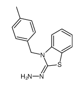 [3-[(4-methylphenyl)methyl]-1,3-benzothiazol-2-ylidene]hydrazine结构式