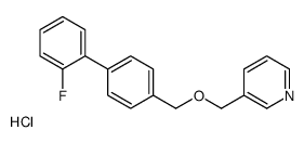 3-[[4-(2-fluorophenyl)phenyl]methoxymethyl]pyridine,hydrochloride Structure