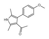 [4-(4-Methoxyphenyl)-2,5-dimethyl-3-pyrrolyl]methylketon Structure