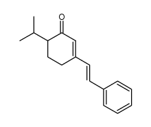 6-isopropyl-3-styryl-cyclohex-2-enone结构式