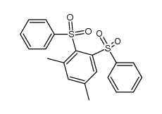 3,5-dimethyl-1,2-bis(phenylsulphonyl)benzene Structure