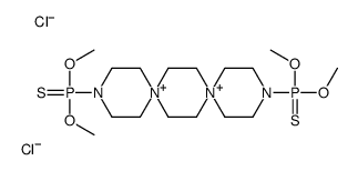 (12-dimethoxyphosphinothioyl-3,12-diaza-6,9-diazoniadispiro[5.2.59.26]hexadecan-3-yl)-dimethoxy-sulfanylidene-λ5-phosphane,dichloride Structure