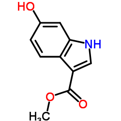 6-羟基 1H-吲哚-3-羧酸甲酯结构式