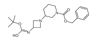 benzyl 3-[3-[(2-methylpropan-2-yl)oxycarbonylamino]azetidin-1-yl]piperidine-1-carboxylate Structure