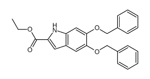 ethyl 5,6-bis(phenylmethoxy)-1H-indole-2-carboxylate Structure