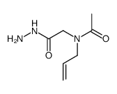 N-acetyl-N-allylglycine hydrazide结构式