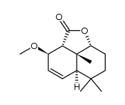(2aR,2a1R,3R,5aR,8aR)-3-methoxy-2a1,6,6-trimethyl-2a,2a1,3,5a,6,7,8,8a-octahydro-2H-naphtho[1,8-bc]furan-2-one结构式