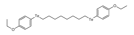 1-ethoxy-4-[8-(4-ethoxyphenyl)tellanyloctyltellanyl]benzene Structure