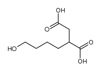 2-(4-hydroxybutyl)succinic acid Structure