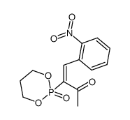1-<1-(2-nitrobenzylidene)acetonyl>-2-oxo-1,3,2-dioxaphosphorinane结构式