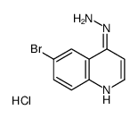 6-BROMO-4-HYDRAZINOQUINOLINE HYDROCHLORIDE结构式