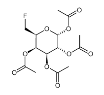 1,2,3,4-TETRA-O-ACETYL-6-DEOXY-6-FLUORO-ALPHA-D-GALACTOPYRANOSE Structure