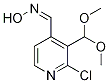 (E)-2-Chloro-3-(dimethoxymethyl)-isonicotinaldehyde oxime structure