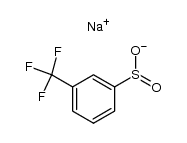 3-trifluoromethylphenyl sulfinic acid sodium salt Structure
