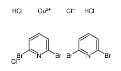 copper,2,6-dibromopyridine,hydron,tetrachloride Structure