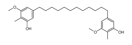 5-[12-(3-hydroxy-5-methoxy-4-methylphenyl)dodecyl]-3-methoxy-2-methylphenol结构式